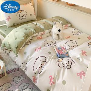 Disney Комплект постельного белья, 5 предметов: простыня на резинке 1.2м, пододеяльник, наволочка, пуховое одеяло 1.5 кг