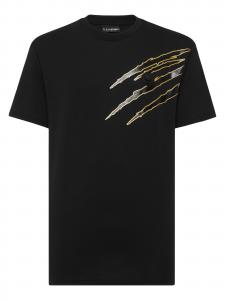 Plein Sport Футболка 'Scratch' в черном цвете