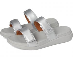 Женские сандалии FitFlop F-Mode Go Adjustable Flatform Two-Bar, Silver