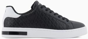 Мужские кроссовки Armani Exchange с вышивкой London, белый/черный