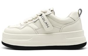 Кроссовки EBLAN Skateboarding Shoes Women's Low-top, бежевый/черный