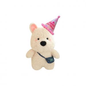 Милый и мягкий плюшевый кукольный рюкзак через плечо с вест хайленд терьером, высота 22см/35см MIC RABBIT