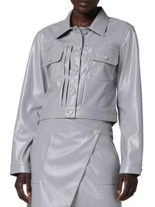 Укороченная куртка Lola из искусственной кожи Hudson Jeans, цвет Ultimate Grey