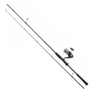 Набор для спиннинга Daiwa Crest Tsuki JB 4 X CTSB702HMHFS+CT20LT4000CJBX4DG, серебряный