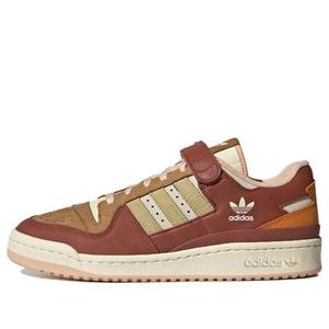 Кроссовки оригиналы унисекс форум 84 низкие отличные кроссовки для активного отдыха дикие сепия красные коричневые Adidas, белый