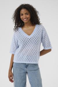 Футболка Kaffe V-NECK , Windsurfer Melange/Light Blue