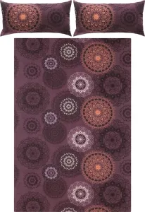 Постельное белье цвета баклажана 1x 200x200 см + 2x 40x80 см Erwin Müller