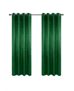 Двусторонняя светонепроницаемая штора Eloise на люверсах, 100% полиэстер, плотность 190 г/м² Olivia Gray, Hunter