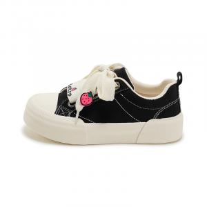 Детские антиударные и устойчивые к истиранию низкие кеды из холста для подростков Disney, красный