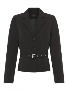 Laura Scott Короткий пиджак черного цвета