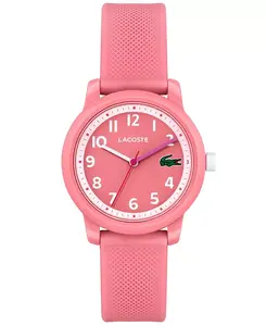 Детские часы l.12.12 с розовым силиконовым ремешком, 32 мм Lacoste, pink
