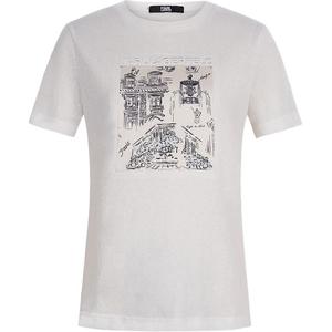 KARL LAGERFELD SS25 Regular T Shirt Women's KARL LAGERFELD / Karl Lagerfeld Jeans, Ecru