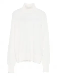 Свитер с воротником-стойкой Forte Forte, белый