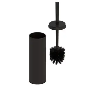 Beltrán закрытый держатель для ершика для унитаза, черный