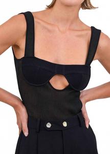 Кармен Топ в черном NONCHALANTLABEL