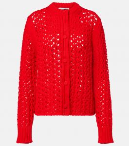 Кардиган из шерсти ажурной вязки Jil Sander, Poppy