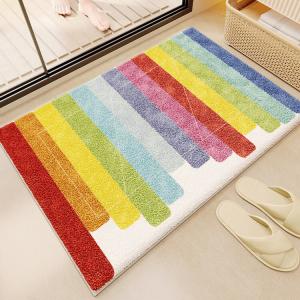 Budis Ковер 40х60 см для прихожей/ванной, абсорбирующий, с геометрическим дизайном, нескользящий