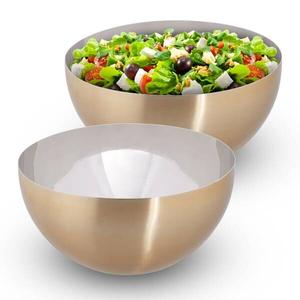 2 современные сервировочные миски диаметр 25 см. Relaxdays, желтый