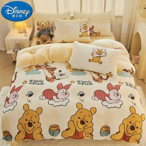 Disney Пододеяльник 150х200 см + наволочка, молочный вельвет, Disney Winnie