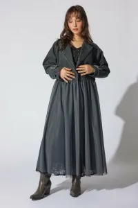 Тренч из тюля Rienda, цвет Black