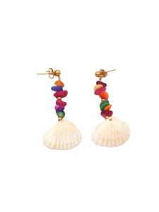 Bungsa Разноцветные серьги-гвоздики