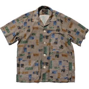 Плюсовая короткая пляжная рубашка Beams, Light Umber