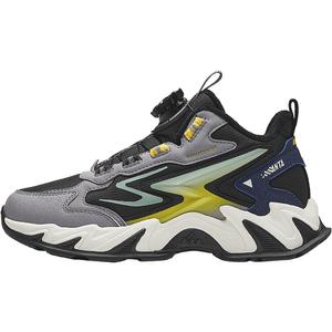 Antakids Скользостойкие, износостойкие, термостойкие низкие топы Kids Lifestyle Shoes Black Gray для подростков