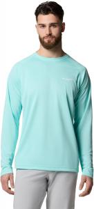 Columbia мужская футболка PFG Solar Stream с длинным рукавом, Gulf Stream