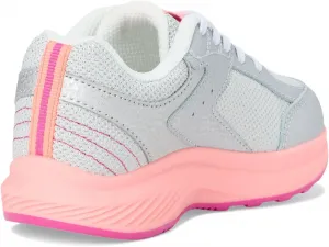 Saucony Детские кроссовки Cohesion для мальчиков и девочек, серебристый/коралловый