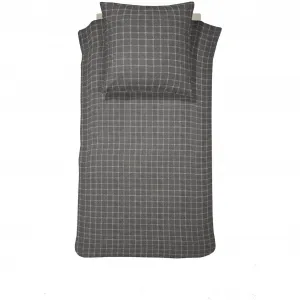Постельное белье Золушка «Brecht», в клетку Cinderella, антрацит