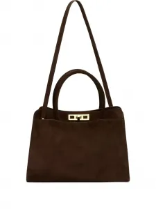 Замшевая сумка-тоут Fabiana Filippi, коричневый