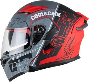 Шлем oubaiya для мотокросса, красный