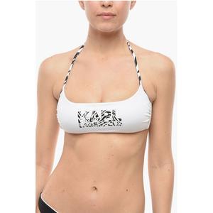 Топ бикини с принтом животных и логотипом Karl Lagerfeld, Black and White