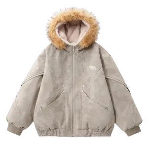 Пуховик Unisex Hooded Fleece lined Others X1617, оранжевый mountain hawk puffer jacket