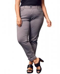 Женские брюки-бойфренды со средней посадкой, длина внутреннего шва 25,5 дюймов, серый цвет SLINK Jeans, Grey