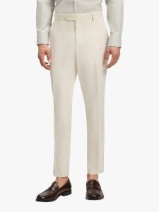 Брюки BOSS Tapered Fit из хлопковой смеси HUGO BOSS, White