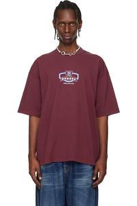 Vetements Туристическая футболка цвета бургундского «брюгге»