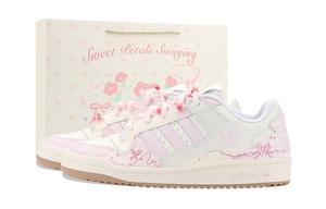 Adidas Originals Форум A Sea Of Pink Flowers устойчивые к истиранию лоу-топ скейтборд обувь унисекс Pink White