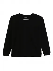 Топ с длинными рукавами и нашивкой-логотипом Calvin Klein Kids, черный