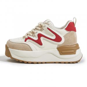 Кроссовки для образа жизни Женские низкие Milan Love Song, бежевый/черный