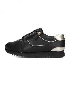 Черные женские низкие кроссовки Porto Hassia, черный