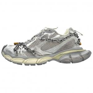 Женские низкие кроссовки 3XL на массивной подошве, серые Balenciaga