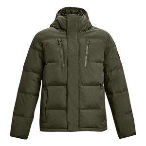 Куртка coldgear infrared fleece down jacket 'olive green' Under Armour, зеленый
