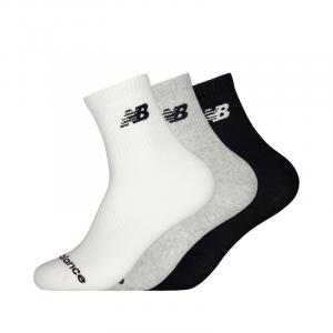 Носки щиколоточные унисекс 3 пары New Balance, 3 пары (Черный, Белый, Серый)
