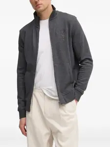 Толстовка на молнии с вышитым логотипом Guess Usa, серый