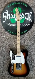 Fender Player Telecaster 2022 для левшей с кленовой накладкой на грифе - трехцветный солнечный взрыв