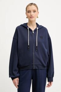 Хлопковая толстовка Pinko, темно-синий