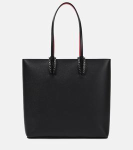 Кожаная сумка-тоут Cabata Christian Louboutin, черный