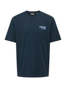 Рубашка Only & Sons ONSMILO, Night Blue/Light Blue