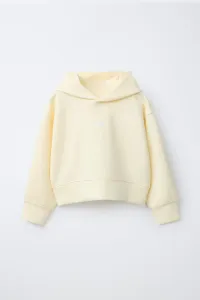 Простая толстовка с капюшоном Zara, желтый